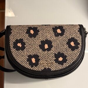 Kate Spade Black and Tan Patterned Crossbody Bag
